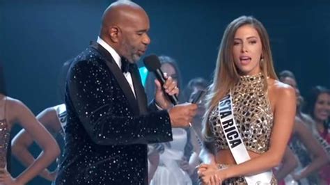 Miss Costa Rica Natalia Carvajal Gives Advice To Steve Harvey