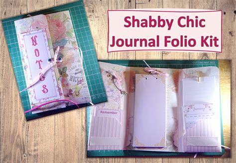 Shabby Chic Journal Folio Kit Backgrounds Tags Date Cards Etsy Hong Kong
