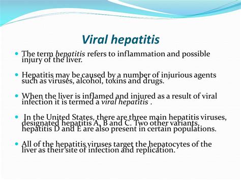 Ppt Viral Hepatitis Powerpoint Presentation Free Download Id