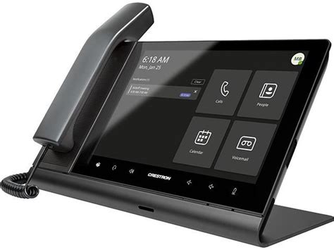Crestron Uc P10 T Hs Flex 10 In Audio Desk Phone With Handset For