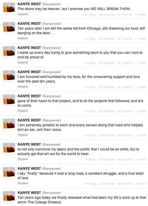 Kanye West Reflects On 10th Anniversary Of College Dropout