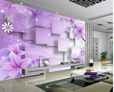 Custom 3d mural Continental bedroom living room wall background 3D