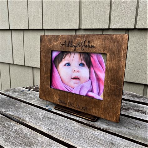 Personalized Frame Custom Engraved Wooden Picture Frame T Etsy