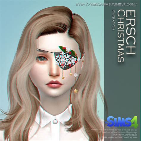 Christmas Eyepatch At Ersch Sims Sims 4 Updates