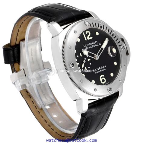 Replica Panerai Black Luminor Submersible 44mm Steel Mens Pam00024