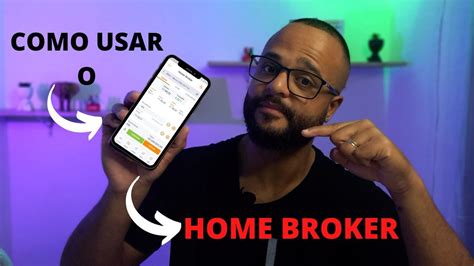 Como Usar O Home Broker Passo A Passo Youtube