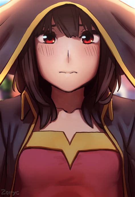 Embarrassed Megumin By Mad Zoryc On Deviantart