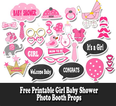 Cut Out Baby Shower Photo Booth Props Printable Baby Viewer