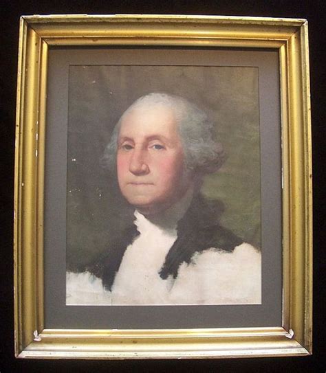George Washington Gilbert Stuart Litho Vintage Framed Etsy Famous