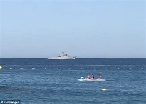 Hms Sabre Chases Spanish Warship From Gibraltar Waters Daily Mail Online