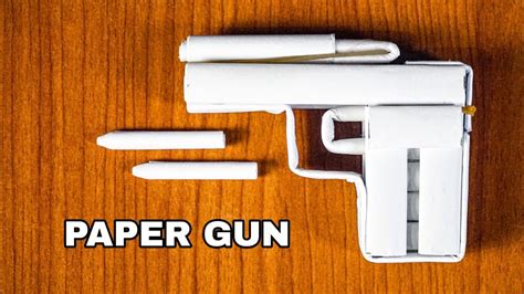 Cara Membuat Pistol Dari Kertas Bisa Menembakan Peluru DIY Pistol Kertas YouTube