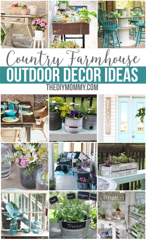 12 Gorgeous Country Farmhouse Outdoor Décor Ideas The