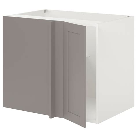 Enhet Corner Base Cabinet With Shelfdoor Whitegray Frame Ikea