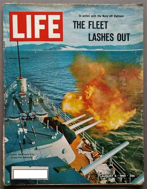 Life Magazine 6 August 1965 Navy Uss Oklahoma City Vietnam