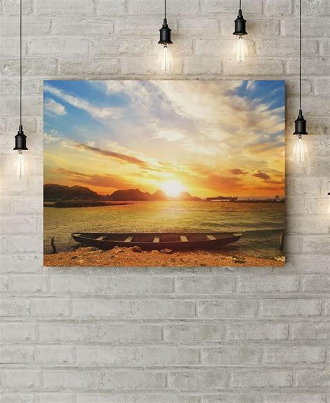 Tablou Canvas Apus De Soare La Plaja Printat Pe Pânză