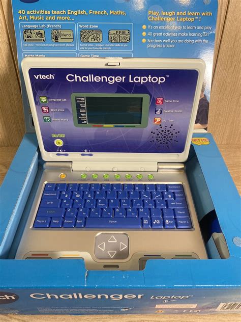 Vtech Challenger Laptop Blue Learning Educational Toy Computer Laptop