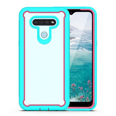 For Lg Stylo 6 Heavy Duty Shockproof Rugged Bumper Clear Back Phone