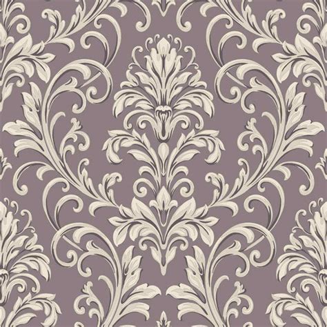 Download Purple Silver Hd6951 Feathered Damask Wallpaper Textures