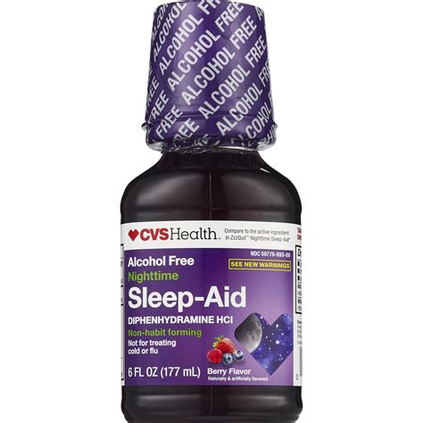 CVS Health Nighttime Sleep Aid Liquid, Berry (FSA Eligible) - CVS Pharmacy