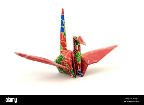 Japanese Origami Crane Bird Stock Photo Alamy