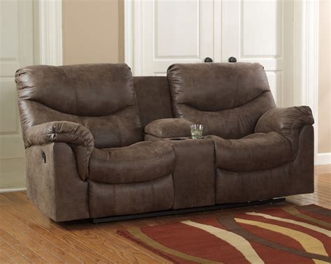 Alzena Reclining Loveseat With Console 7140094 By Signature Design By