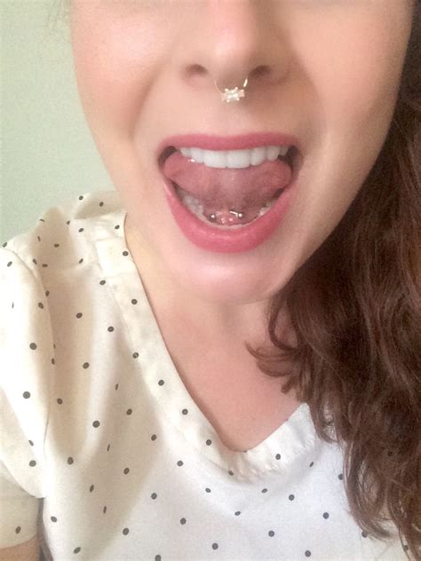 my tongue webbing frenulum piercing experience the biggers the better