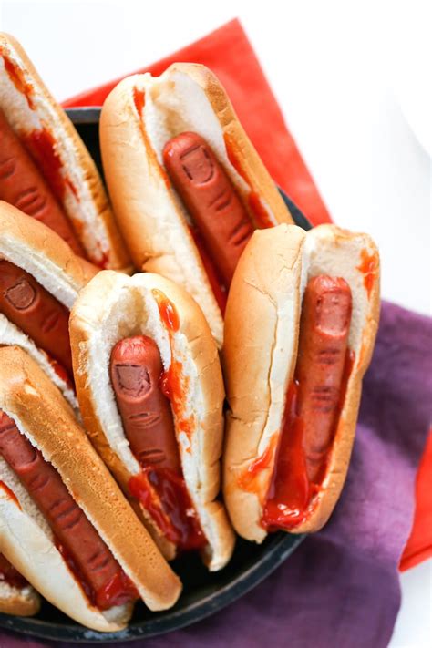 Bloody Finger Hot Dogs For Halloween