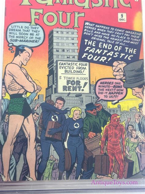 Marvel Comics 1962 Fantastic Four 9 Cgc Graded Comic For Sale