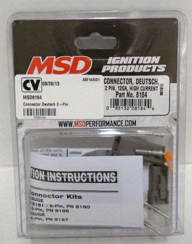 Find Msd 8184 Deutsch Connector 2 Pin 12 14 Gauge In Thomasville