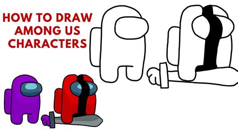 How To Draw Among Us Characters Easy Step By Step