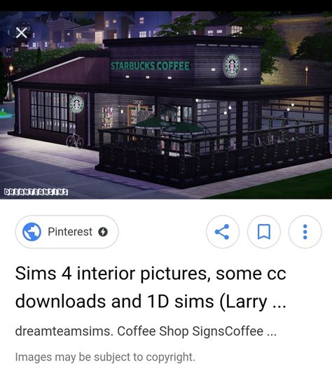 Sims 4 Starbucks Interior Pictures Sims Sims 4