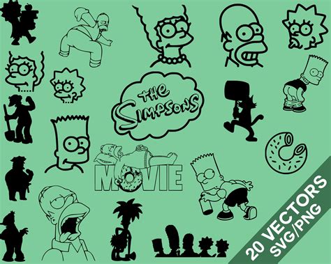 The Simpsons Vector Pack Svg Png The Simpsons Clip Art The