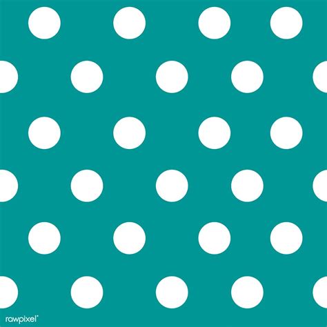 Green And White Seamless Polka Dot Pattern Vector Free Image By