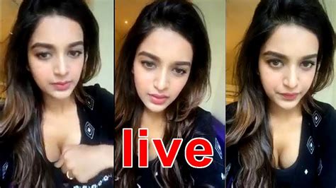 Nidhi Agarwal Live On Instagram Actress Nidhi Agarwal Latest H T Video