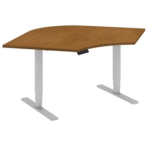 Move 80 Series 48w Corner Height Adjustable Standing Desk In Cherry