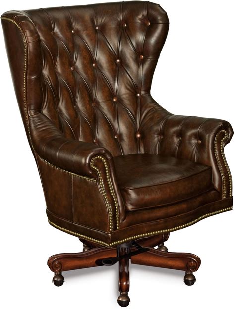 Erin Brown Leather Executive Swivel Tilt Chair From Hooker Coleman