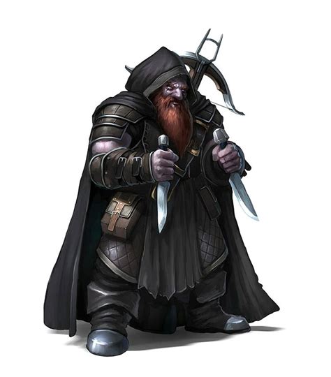 Male Duergar Dark Dwarf Assassin Rogue Pathfinder Pfrpg Dnd Dandd D20