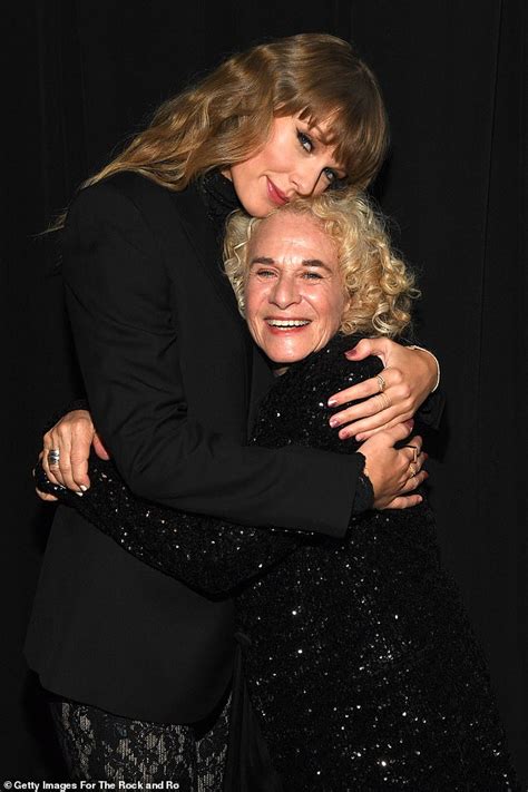Taylor Swift Shares A Warm Hug With Carole King Backstage After Rock