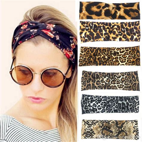 Leopard Snake Print Elastic Headband For Women Fashionable Twisted