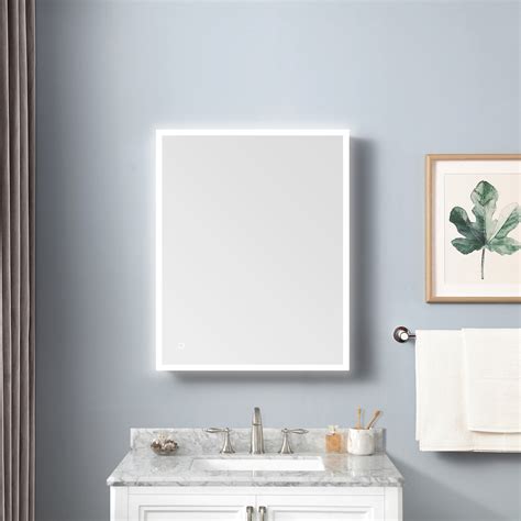 3 Door Mirrored Bathroom Cabinet With Lights Rispa
