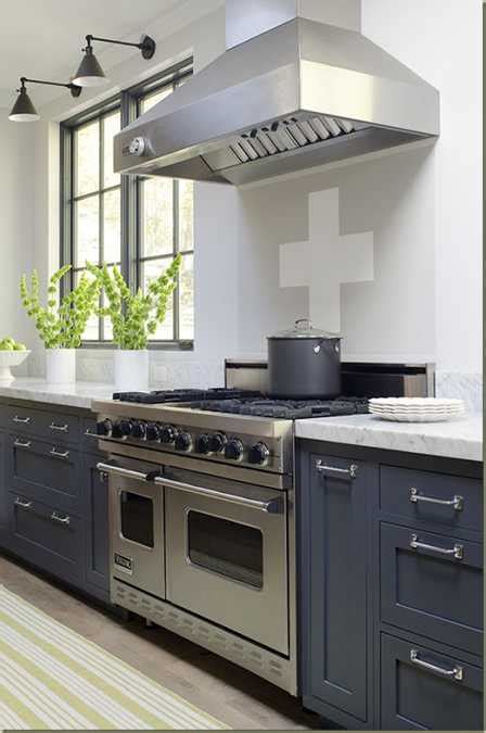 Like the combo of cabinetry and rustic wood island. Yellow Color Accents Jazz Up Elegant Dark Gray Kitchen ...