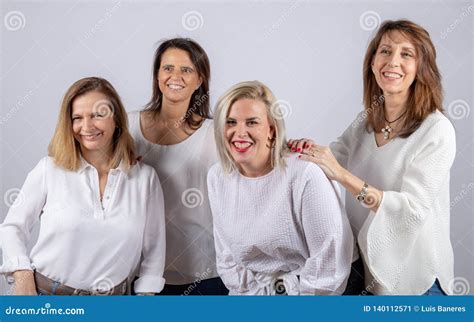 Photo Session For Female Friends Stock Image Image Of Person
