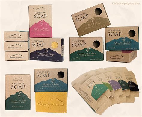 Custom Your Own Branded Kraft Soap Packaging Boxes Wholesale