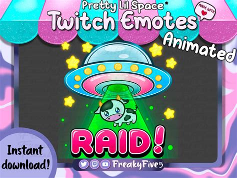 Animated Ufo Raid Emote For Twitch And Discord Animated Space Etsy