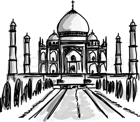 Taj Mahal Drawing At Getdrawings Free Download