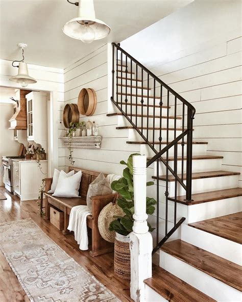 See how viewrail transforms an open concept home with modern staircases & railings. Farmhouse Stair Railing Ideas and Inspiration | Hunker