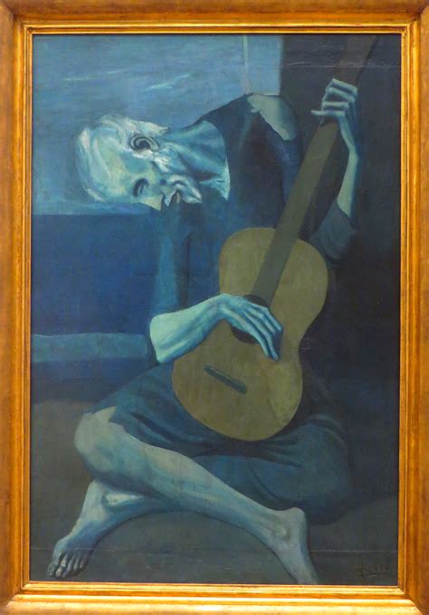 The Old Guitarist 1903 04 Pablo Picasso Art Institute O Flickr