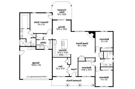 Ranch House Plan Hyacinth 31 094 Floor Plan Craftsman Style House