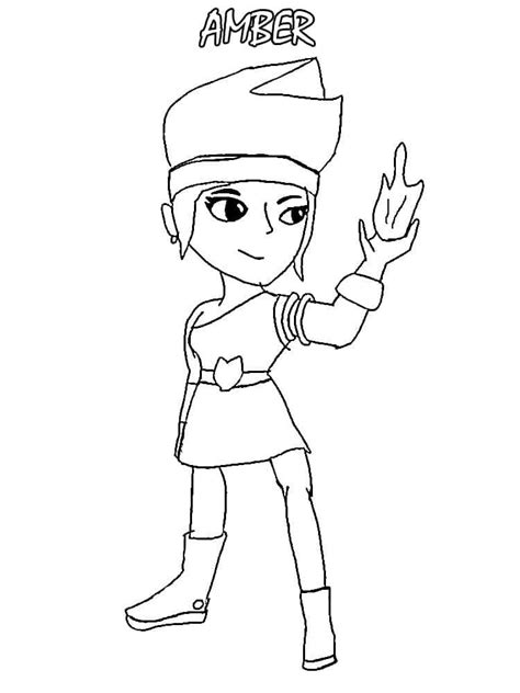 Amazing Amber Brawl Stars Coloring Page Free Printable Coloring Pages My Xxx Hot Girl