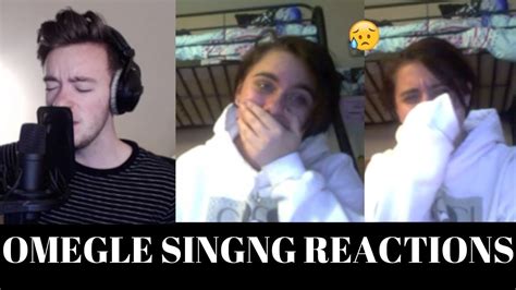 omegle singing reactions ep 19 she cried and proposed youtube